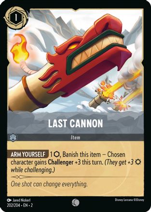 (202/204)  Last Cannon - Rise of the Floodborn  Cold Foil