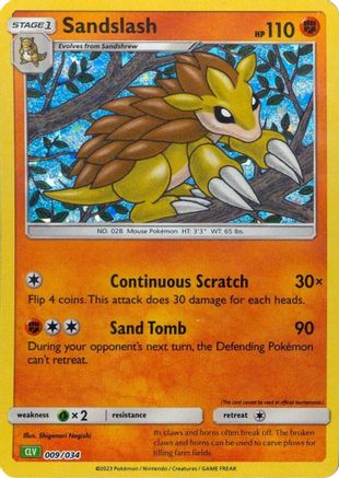 Sandslash 9 - Trading Card Game Classic Holofoil