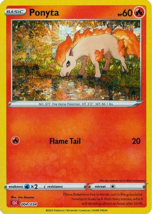 Ponyta 4 - Trading Card Game Classic Holofoil