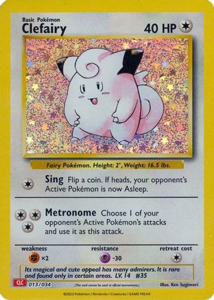 Clefairy 13 - Trading Card Game Classic Holofoil