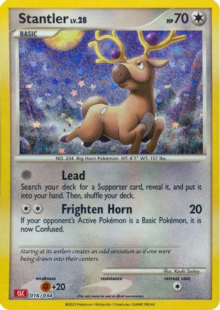 Stantler - 016/034 - Trading Card Game Classic Holofoil