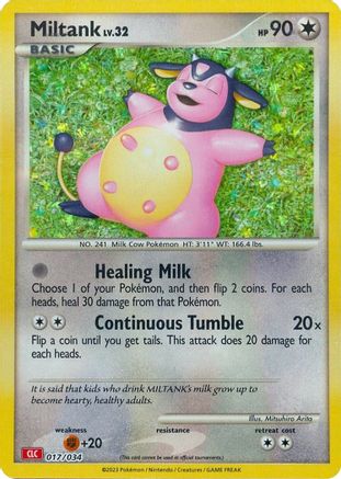 Miltank 17 - Trading Card Game Classic Holofoil