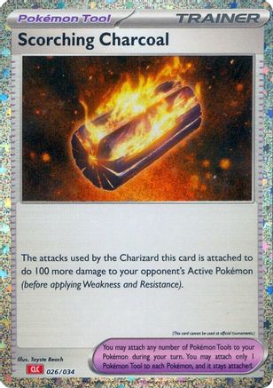 Scorching Charcoal (26/034) - Trading Card Game Classic Holofoil - Classic Collection