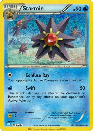 Starmie 5 - Trading Card Game Classic Holofoil