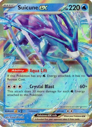 Suicune ex (10/034) - Trading Card Game Classic Holofoil - Classic Collection