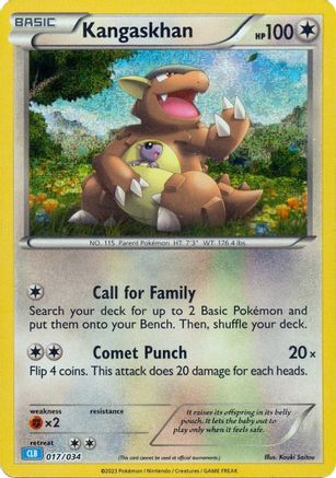 Kangaskhan (17/034) - Trading Card Game Classic Holofoil - Classic Collection
