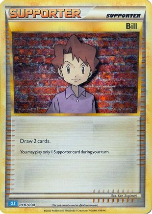 Bill (CLB) (18/034) - Trading Card Game Classic Holofoil - Classic Collection