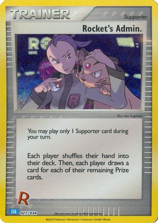 Rocket's Admin. (CLB) (27/034) - Trading Card Game Classic Holofoil - Classic Collection