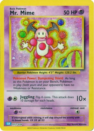 Mr. Mime - 013/034 - Trading Card Game Classic Holofoil