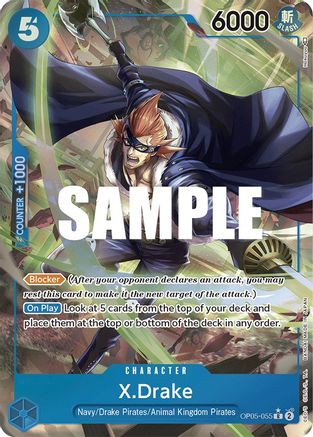 X.Drake (Alternate Art) (OP05-055) - Awakening of the New Era Foil