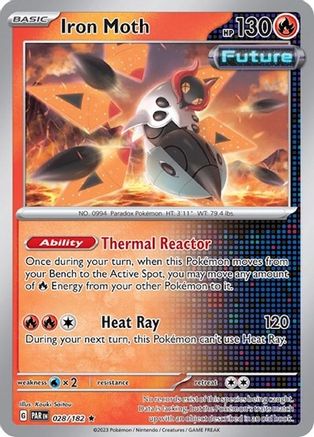 Iron Moth (Non-Holo) (28/182) - Deck Exclusives  - Rare