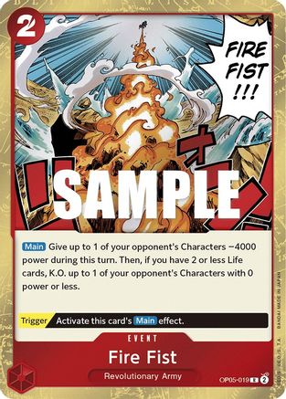 Fire Fist (OP05-019) - Awakening of the New Era Foil