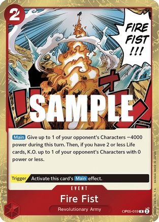 (OP05-019) Fire Fist - Awakening of the New Era Foil