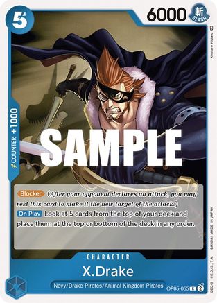 (OP05-055) X.Drake - Awakening of the New Era Foil