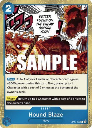 (OP05-057) Hound Blaze - Awakening of the New Era Foil