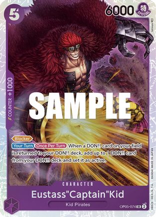(OP05-074) Eustass"Captain"Kid - Awakening of the New Era Foil