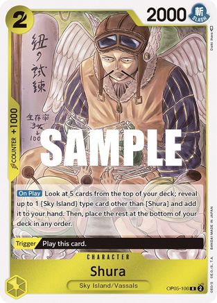 (OP05-106) Shura - Awakening of the New Era Foil