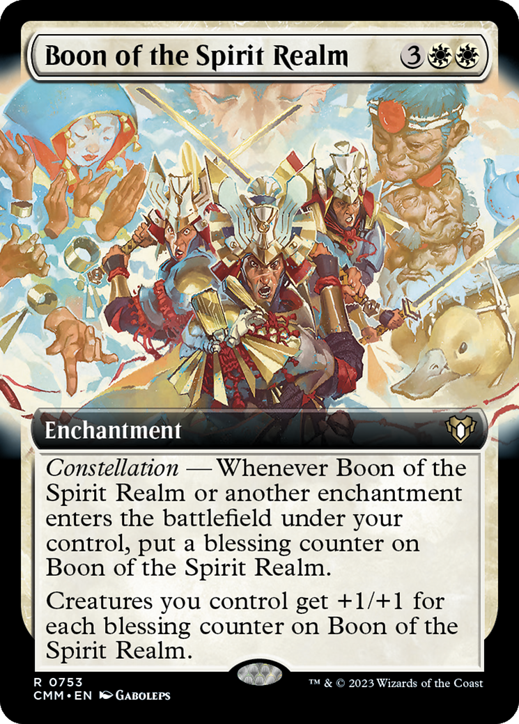 Boon of the Spirit Realm (CMM-753) - Commander Masters: (Extended Art)