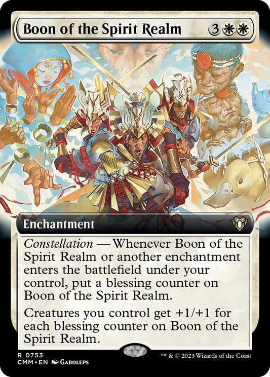 Boon of the Spirit Realm (CMM-753) - Commander Masters: (Extended Art)