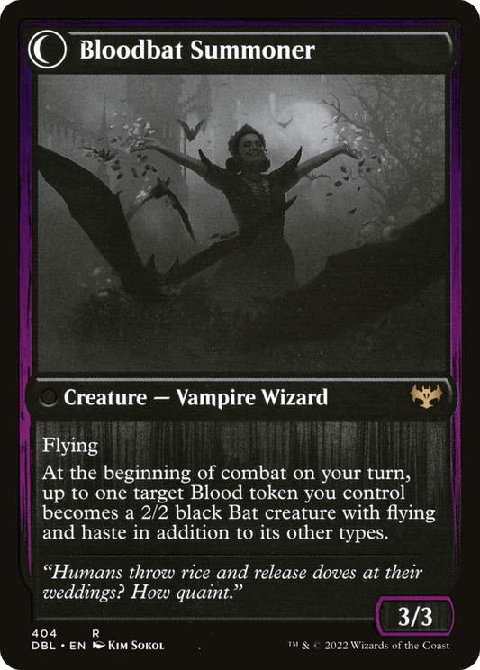 Voldaren Bloodcaster // Bloodbat Summoner (DBL-404) - Innistrad: Double Feature: (Double Faced Transform)