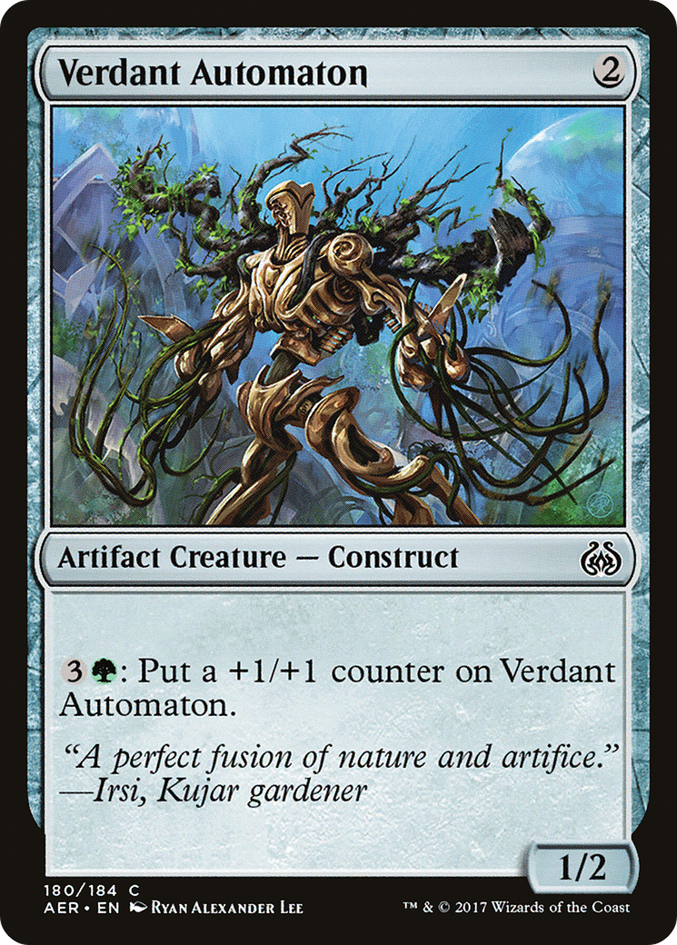 Verdant Automaton (AER-180) - Aether Revolt Foil