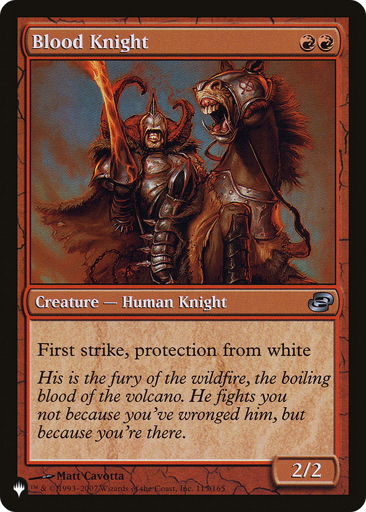 Blood Knight (LIST-PLC-115) - The List: (colorshifted)