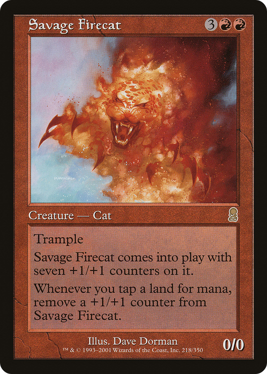 Savage Firecat (ODY-218) - Odyssey Foil