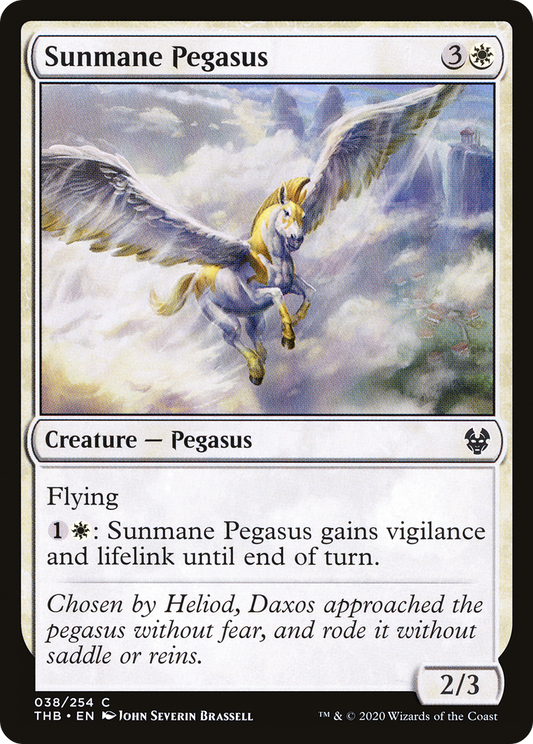 Sunmane Pegasus (THB-038) - Theros Beyond Death Foil