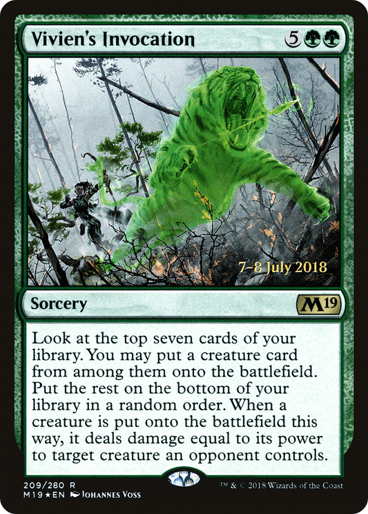 Vivien's Invocation (PM19-209S) - Core Set 2019 Promos Foil