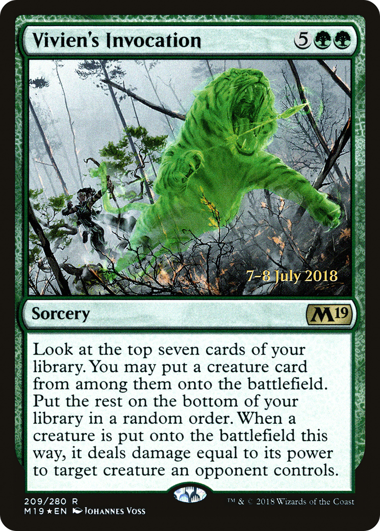 Vivien's Invocation (PM19-209S) - Core Set 2019 Promos Foil