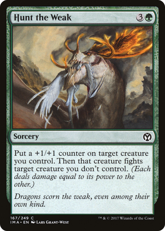 Hunt the Weak (IMA-167) - Iconic Masters Foil