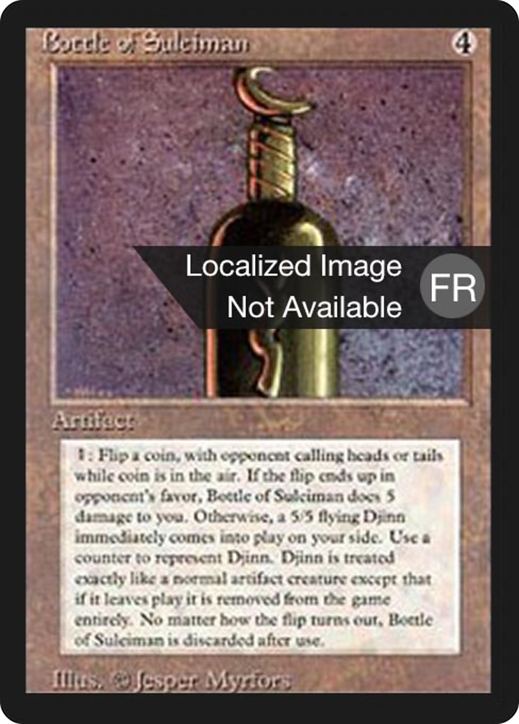 Bottle of Suleiman (FBB-237) - Foreign Black Border