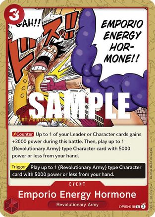 Emporio Energy Hormone (OP05-018) - Awakening of the New Era: 1st Anniversary Tournament Cards