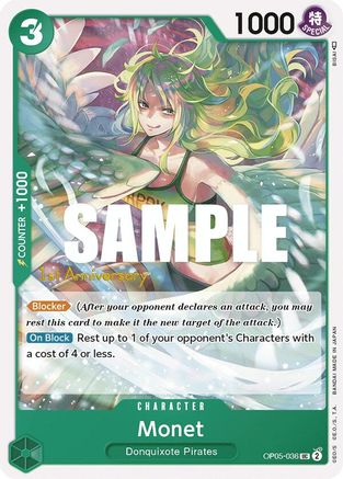 (OP05-036) Monet - Awakening of the New Era: 1st Anniversary Tournament Cards Normal