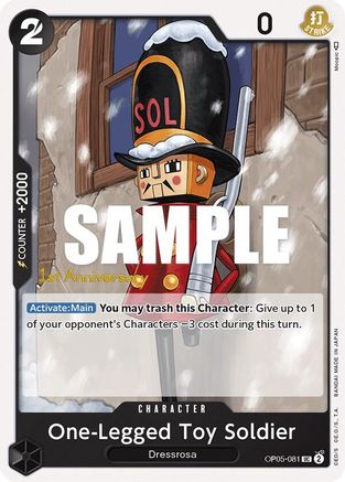 One-Legged Toy Soldier (OP05-081) - Awakening of the New Era: 1st Anniversary Tournament Cards