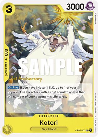 (OP05-103) Kotori - Awakening of the New Era: 1st Anniversary Tournament Cards Normal