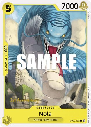 (OP05-108) Nola - Awakening of the New Era: 1st Anniversary Tournament Cards Normal
