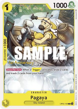 (OP05-109) Pagaya - Awakening of the New Era: 1st Anniversary Tournament Cards Normal
