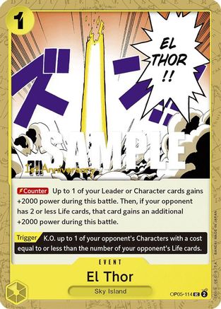 (OP05-114) El Thor - Awakening of the New Era: 1st Anniversary Tournament Cards Normal