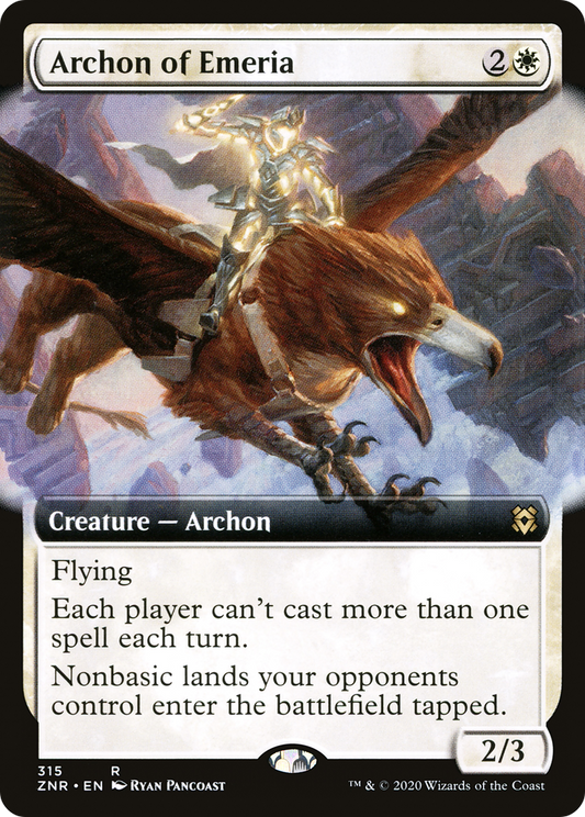 Archon of Emeria (ZNR-315) - Zendikar Rising: (Extended Art)