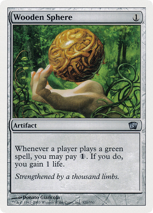 Wooden Sphere (8ED-321) - Eighth Edition