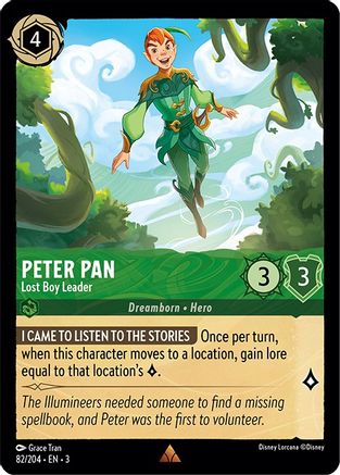 (082/204)  Peter Pan - Lost Boy Leader - Into the Inklands  Cold Foil