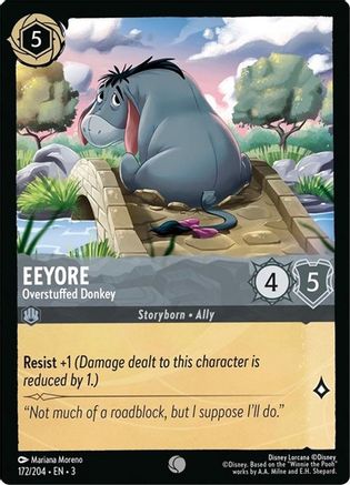 (172/204)  Eeyore - Overstuffed Donkey - Into the Inklands  Cold Foil