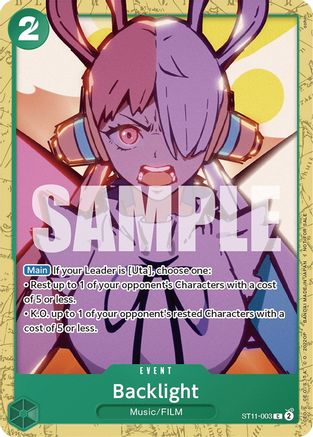 (ST11-003) Backlight (Starter Deck 11: Uta Deck Battle) - One Piece Promotion Cards Normal