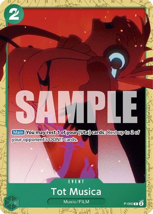 (P-060) Tot Musica (Starter Deck 11: Uta Deck Battle) - One Piece Promotion Cards Normal