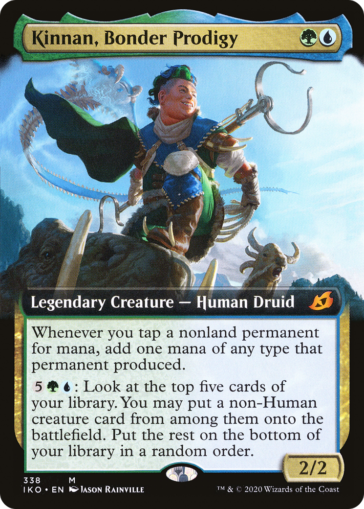 Kinnan, Bonder Prodigy (IKO-338) - Ikoria: Lair of Behemoths: (Extended Art) Foil