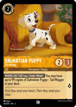 (04d/204)  Dalmatian Puppy - Tail Wagger (4d/204) - Into the Inklands  Normal