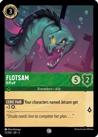 (072/204)  Flotsam - Riffraff - Into the Inklands  Cold Foil