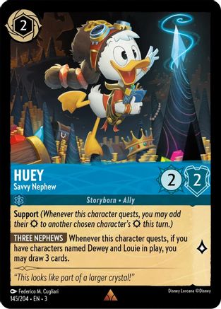 (145/204)  Huey - Savvy Nephew - Into the Inklands  Cold Foil