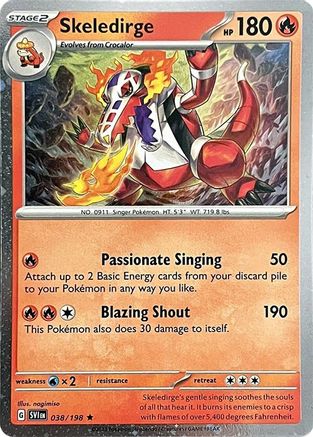 Skeledirge 038/198 - Miscellaneous Cards & Products Holofoil - Rare